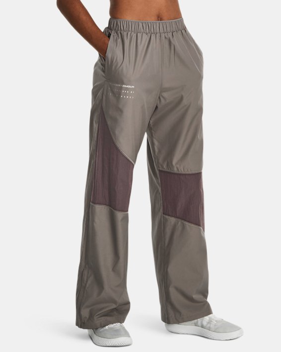 Women's UA RUSH™ Woven Pants, Gray, pdpMainDesktop image number 0